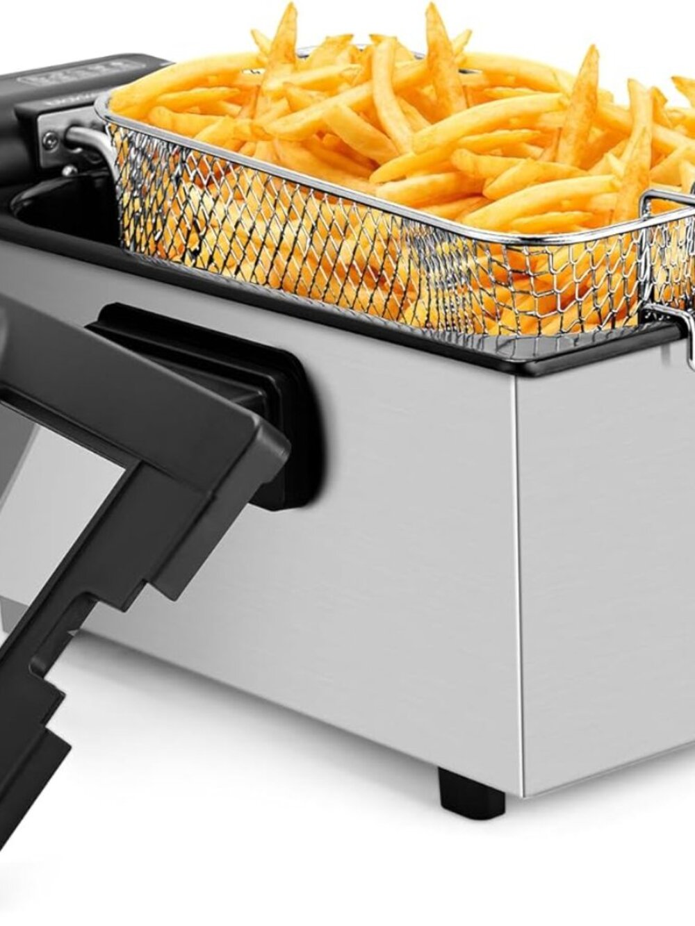 Deep Fryer 3 L Capacity with Basket Adjustable Temperature Stainless Steel - Picture 2 of 8